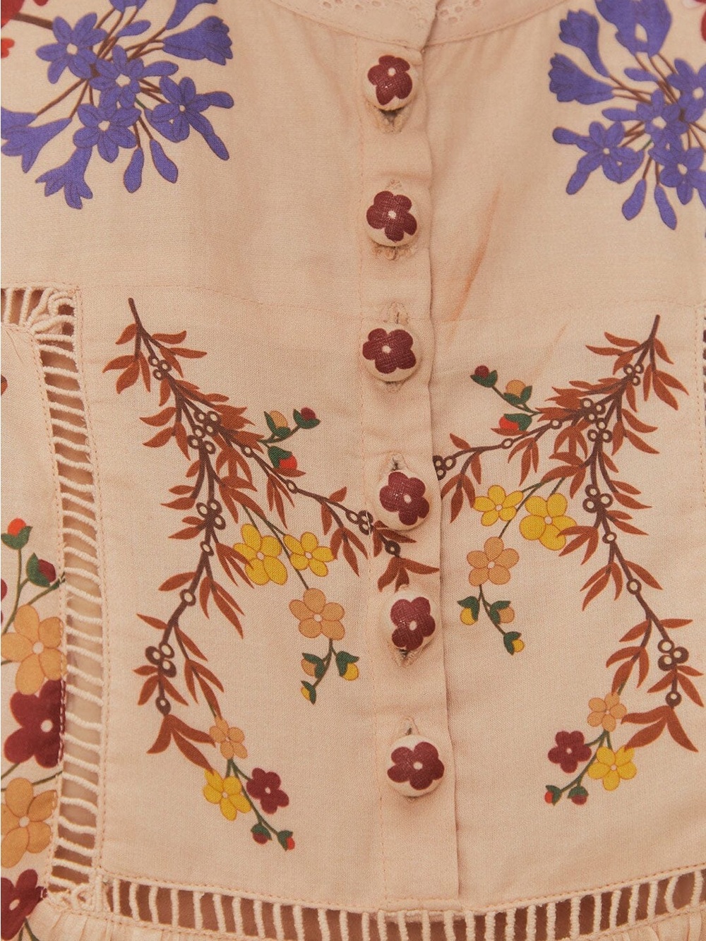 Farm Rio Pink Beauty Bouquet Blouse Size S - Picture 5 of 9